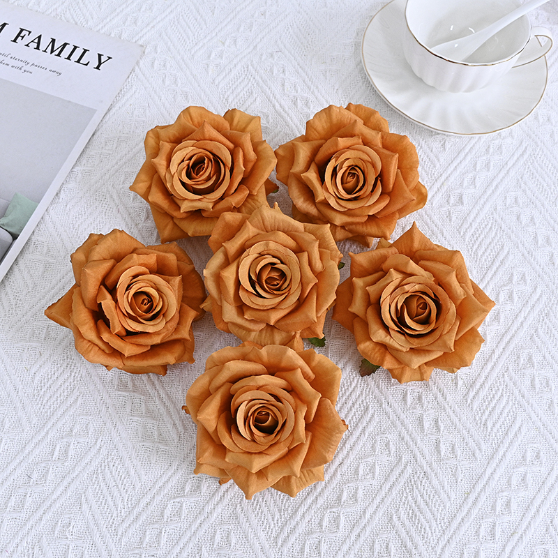 Silk Rose Flower Heads For Events Decoration