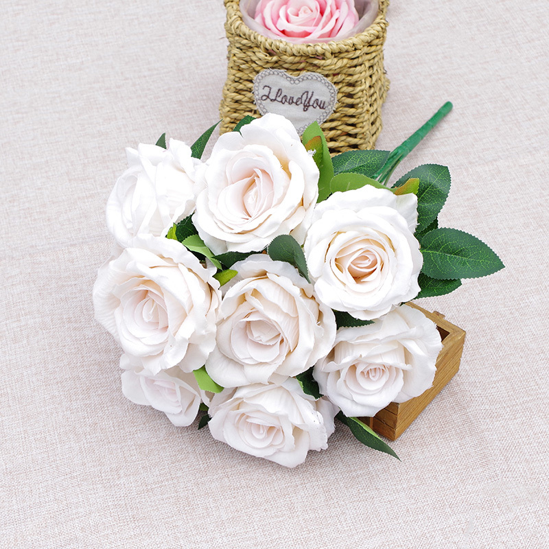 Wholesale Fake Rose Bouquet Flowers In Assorted Colors