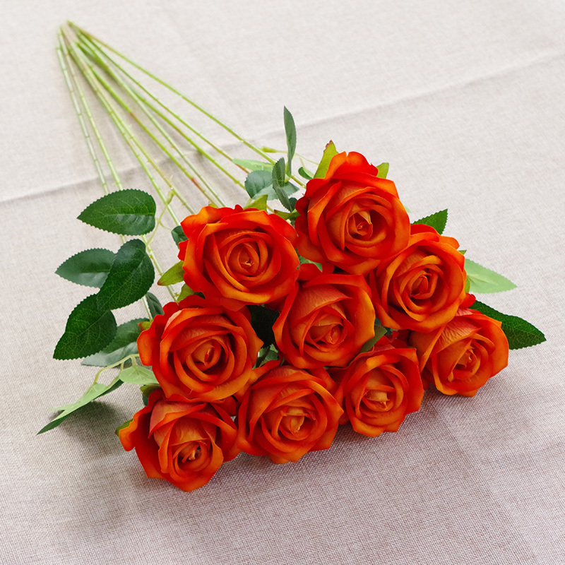 20"/50cm Artificial Rose Flower With Long Stem