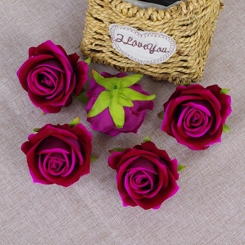 DIY Wedding Mini Fake Rose Flowers Heads In Bulk