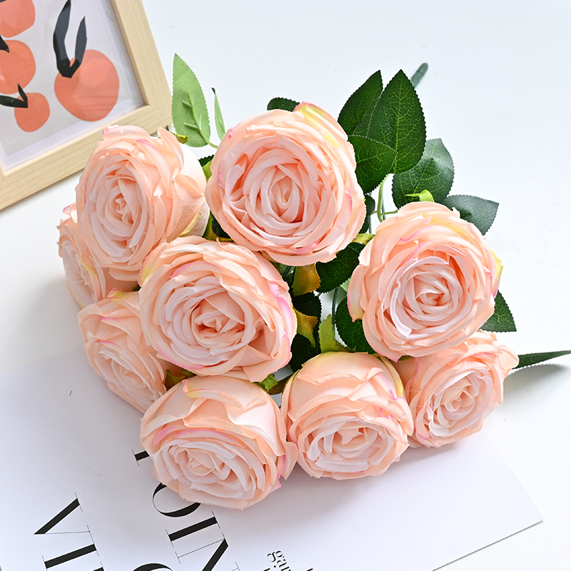 Artificial Rose Bouquet Flowers Decoration For Wedding