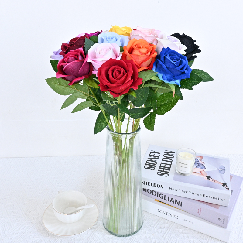 20"/50cm Artificial Rose Flower With Long Stem