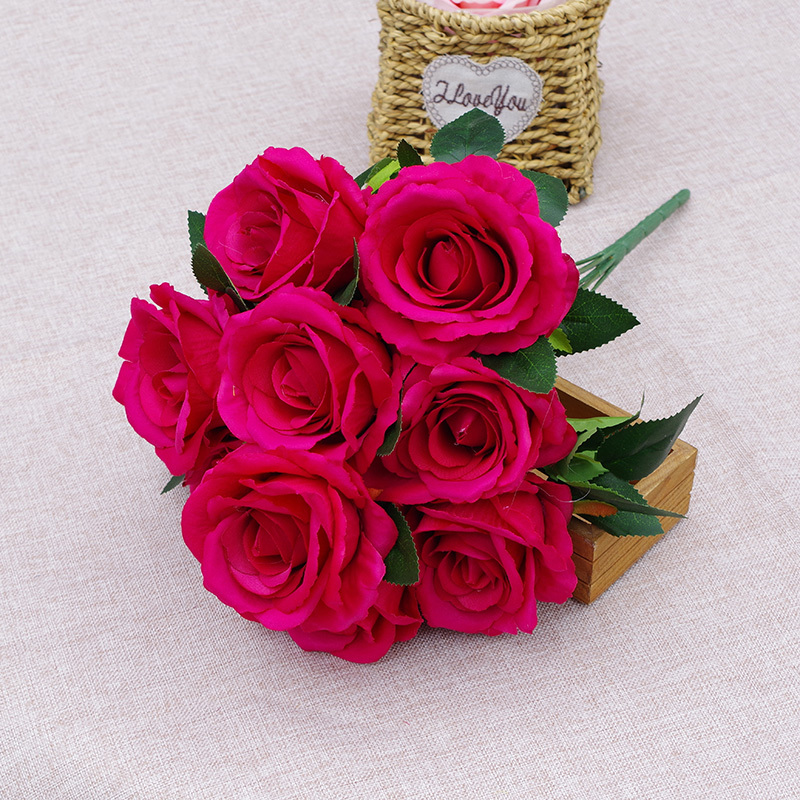 Wholesale Fake Rose Bouquet Flowers In Assorted Colors