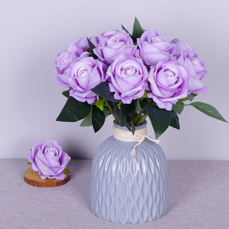 11.8"/30cm Short Stem Fake Rose Flowers That Look Real