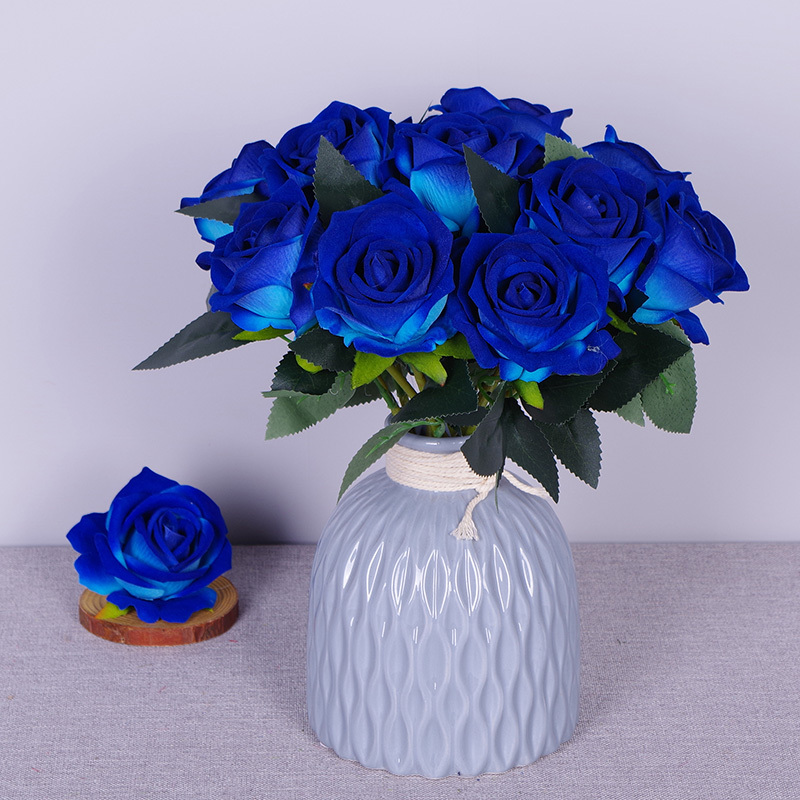 11.8"/30cm Short Stem Fake Rose Flowers That Look Real