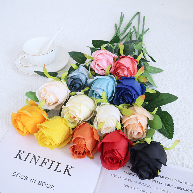 Long Stem Dusty Rose Artificial Flowers For Vase