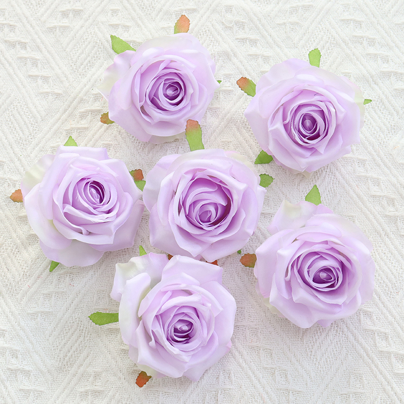 Artificial Silk Rose Flower Heads For Floral Arrangement
