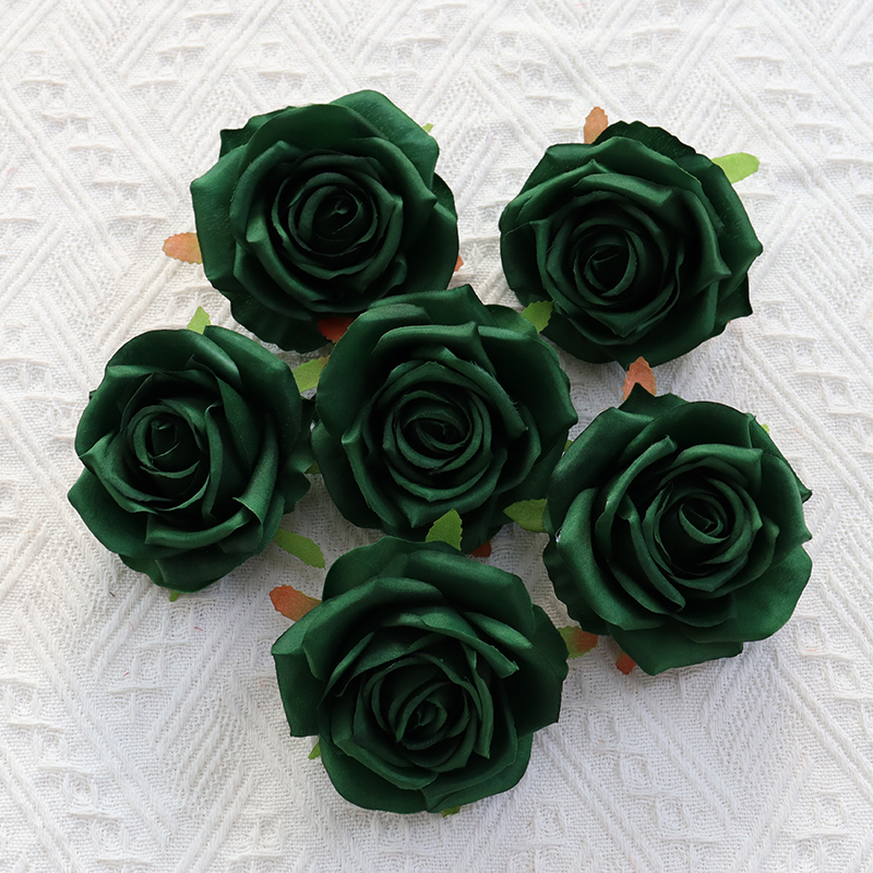 Artificial Silk Rose Flower Heads For Floral Arrangement
