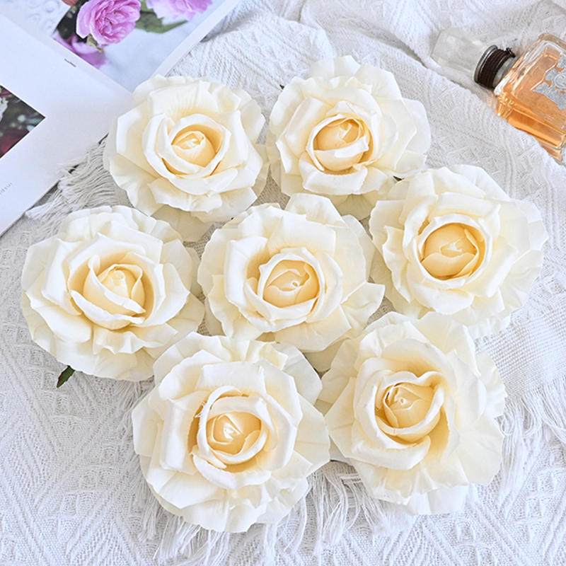Colorful Fake Flower Heads Bulk For Decoration