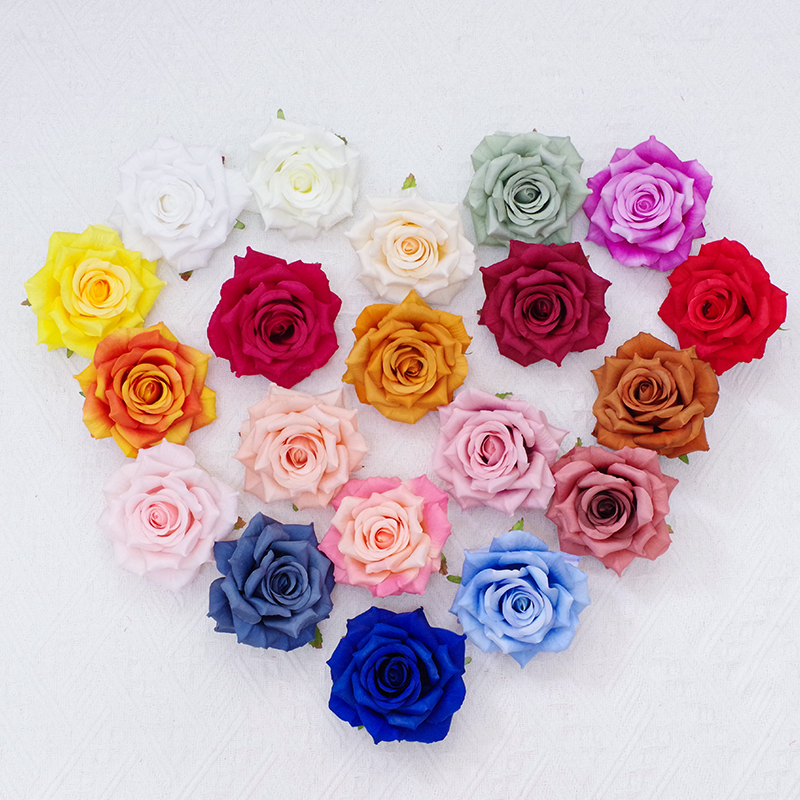 Silk Rose Flower Heads For Events Decoration