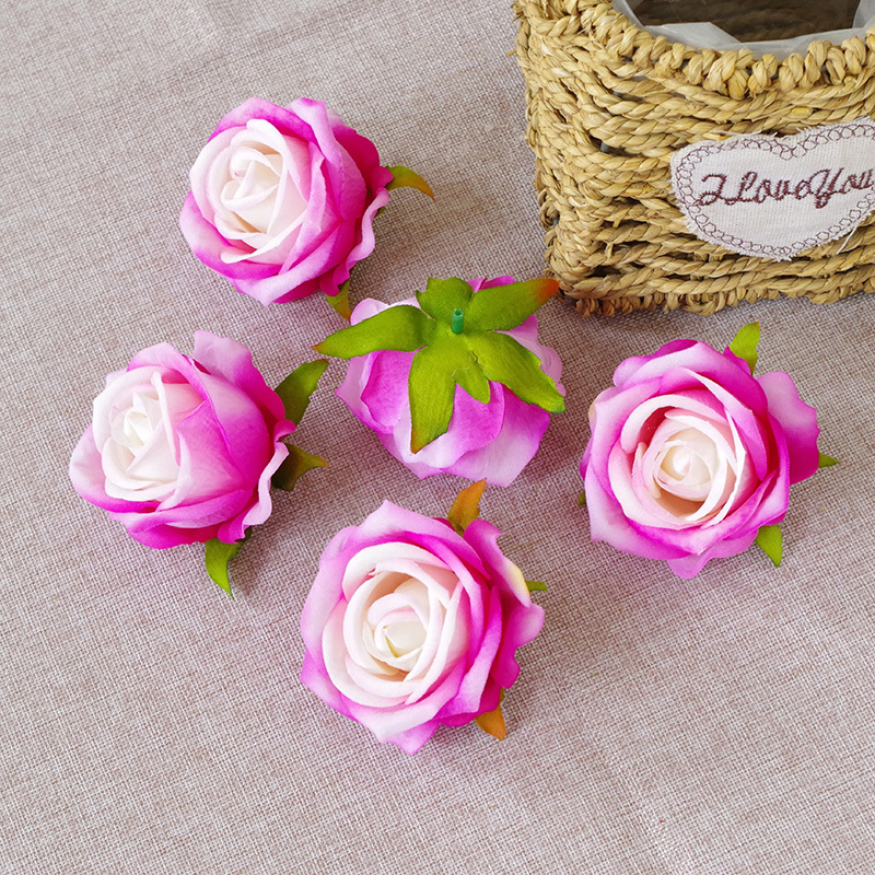 DIY Wedding Mini Fake Rose Flowers Heads In Bulk