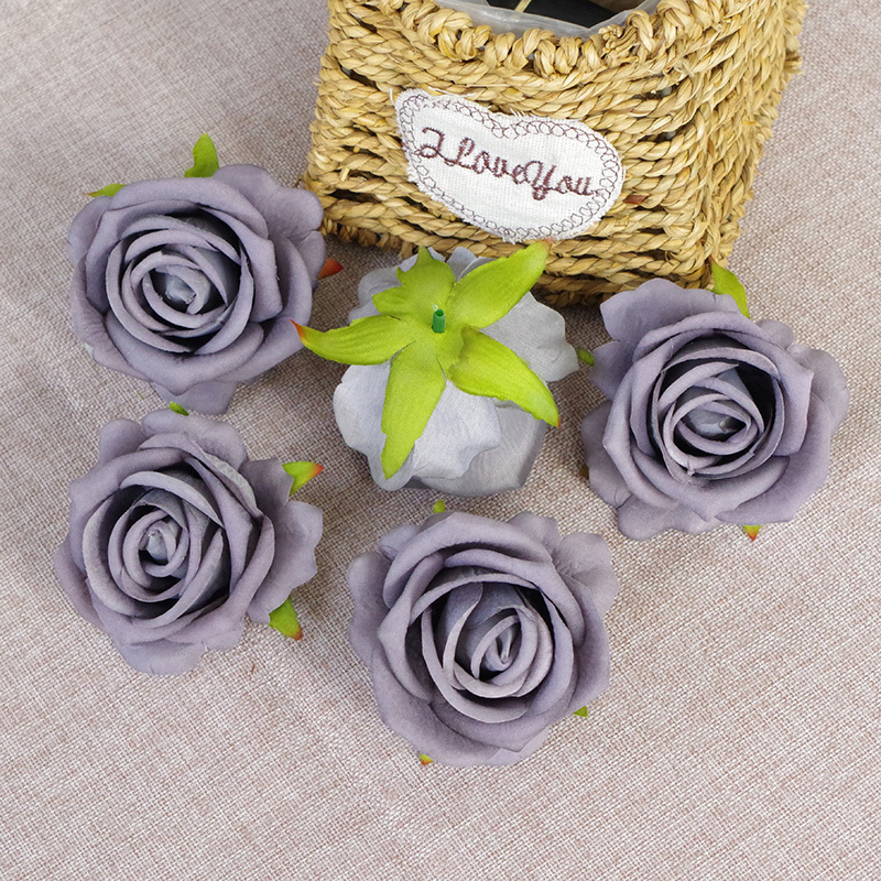DIY Wedding Mini Fake Rose Flowers Heads In Bulk