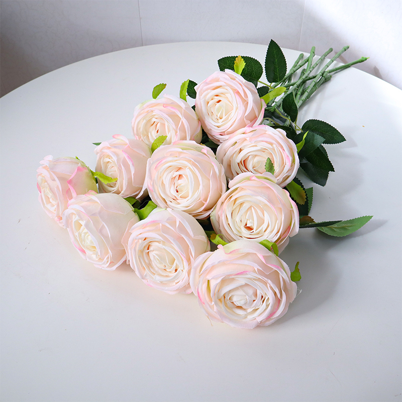 Fake Rose Decorative Flowers For Living Room Bulk