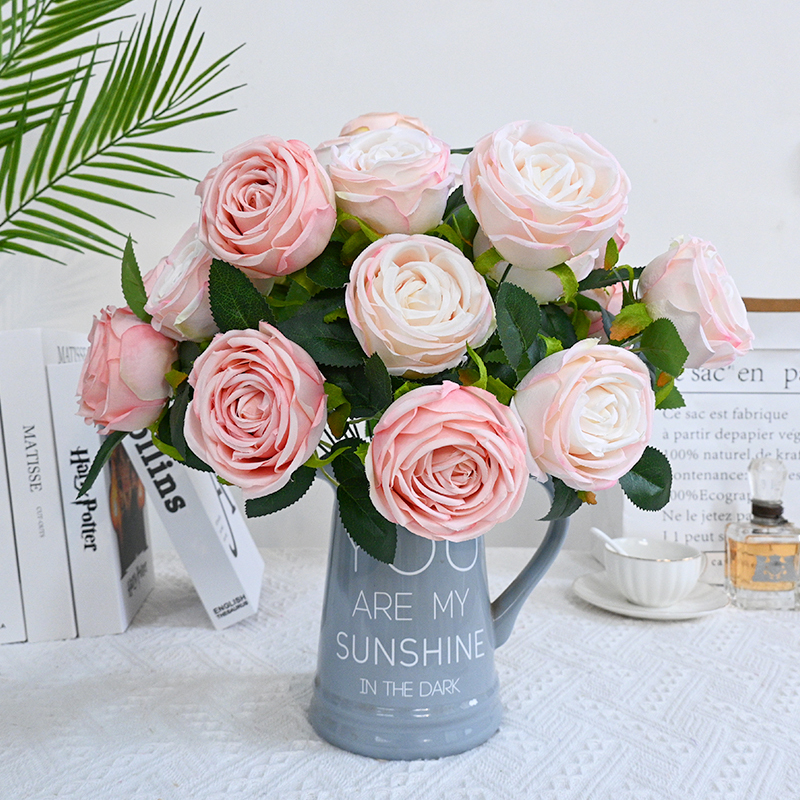 Artificial Rose Bouquet Flowers Decoration For Wedding