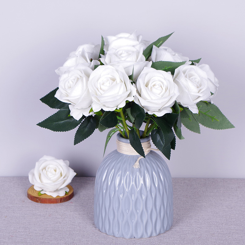 11.8"/30cm Short Stem Fake Rose Flowers That Look Real