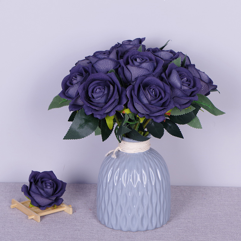 11.8"/30cm Short Stem Fake Rose Flowers That Look Real