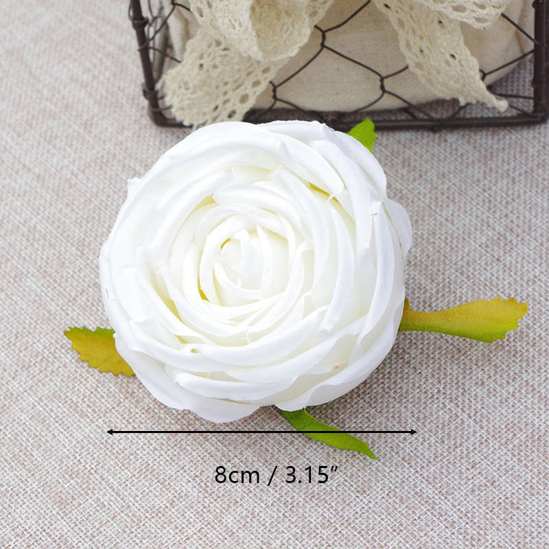 Bulk Silk Roses Flowers Heads For Wedding