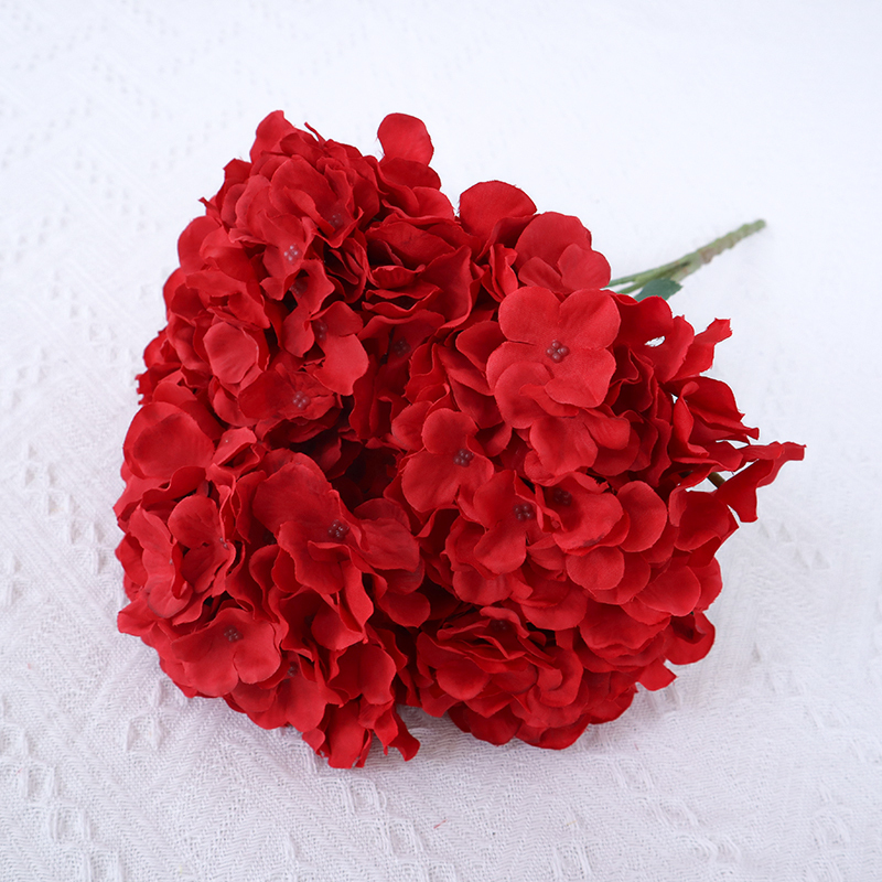 5 Branches Artificial Wedding Hydrangea Bouquet