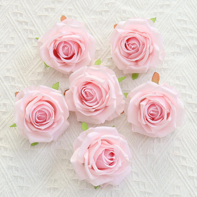Artificial Silk Rose Flower Heads For Floral Arrangement