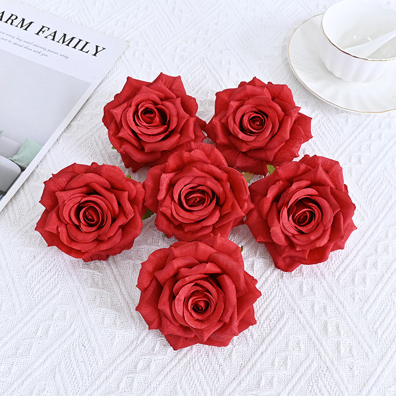 Silk Rose Flower Heads For Events Decoration