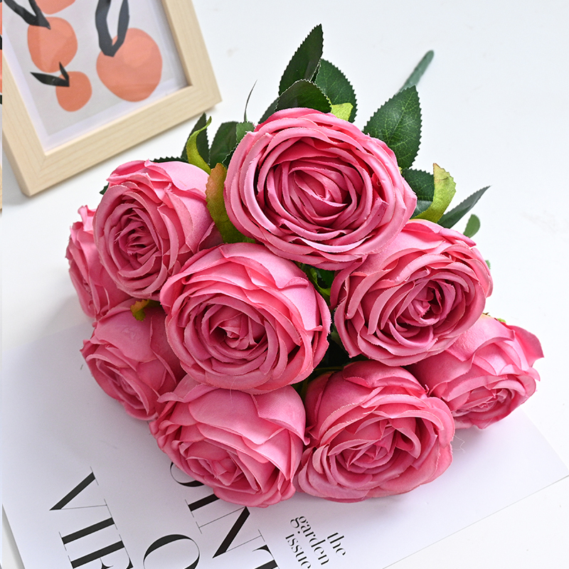 Artificial Rose Bouquet Flowers Decoration For Wedding