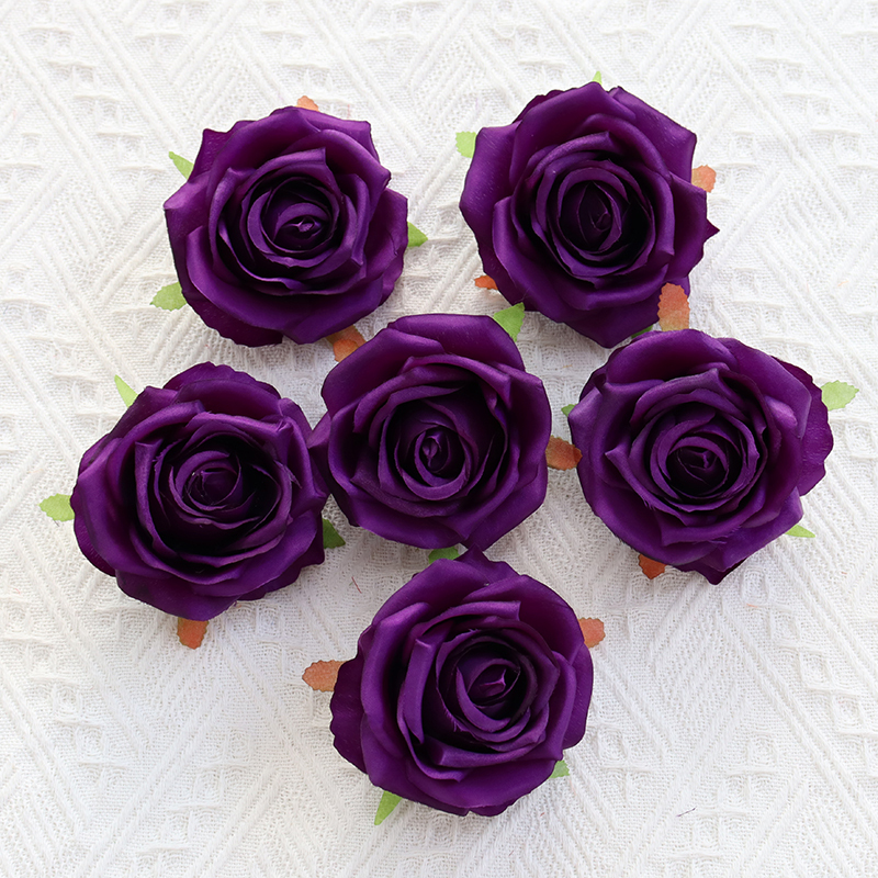 Artificial Silk Rose Flower Heads For Floral Arrangement