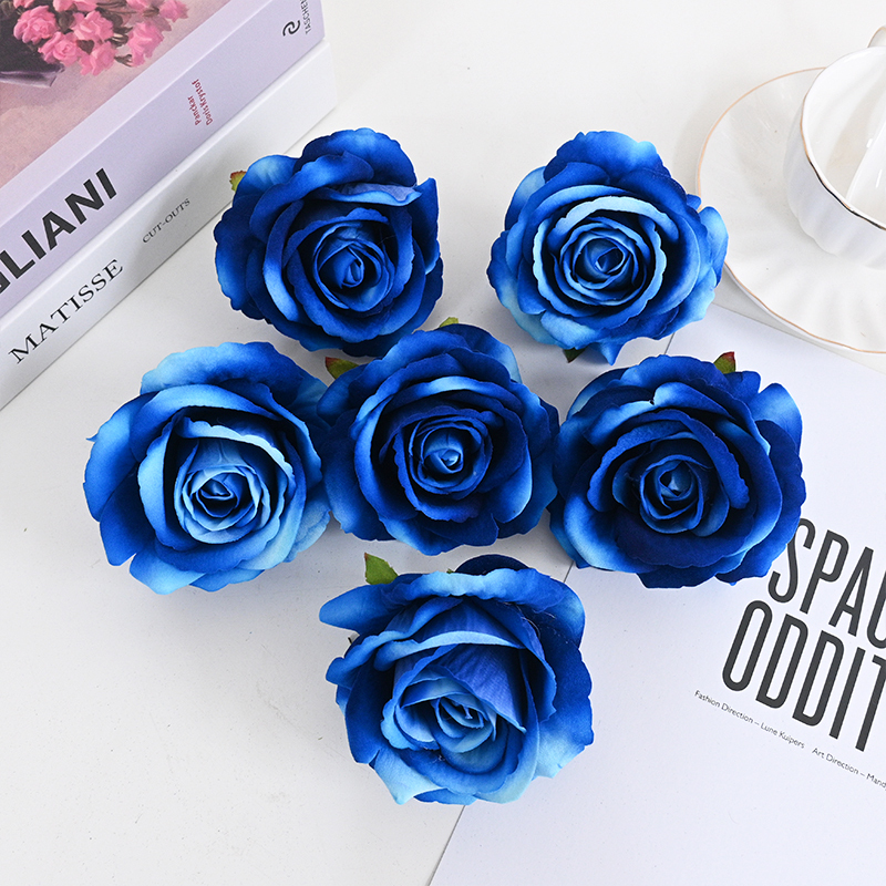 3.94"/10cm Popular Wedding Artificial Velvet Roses Flowers
