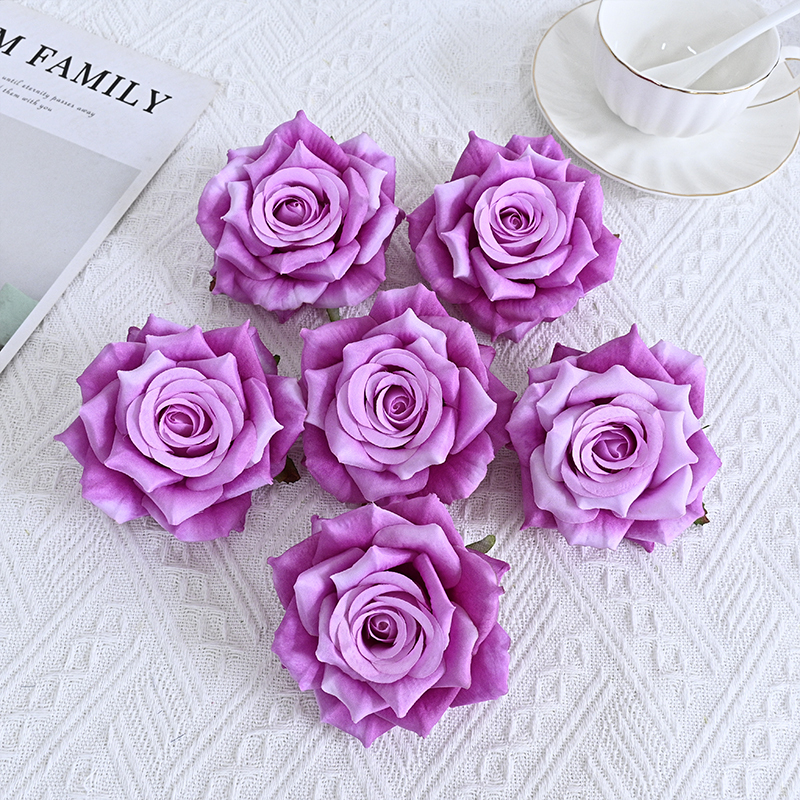 Silk Rose Flower Heads For Events Decoration