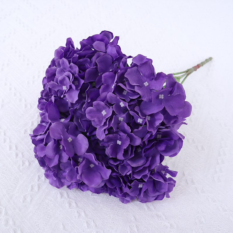 5 Branches Artificial Wedding Hydrangea Bouquet