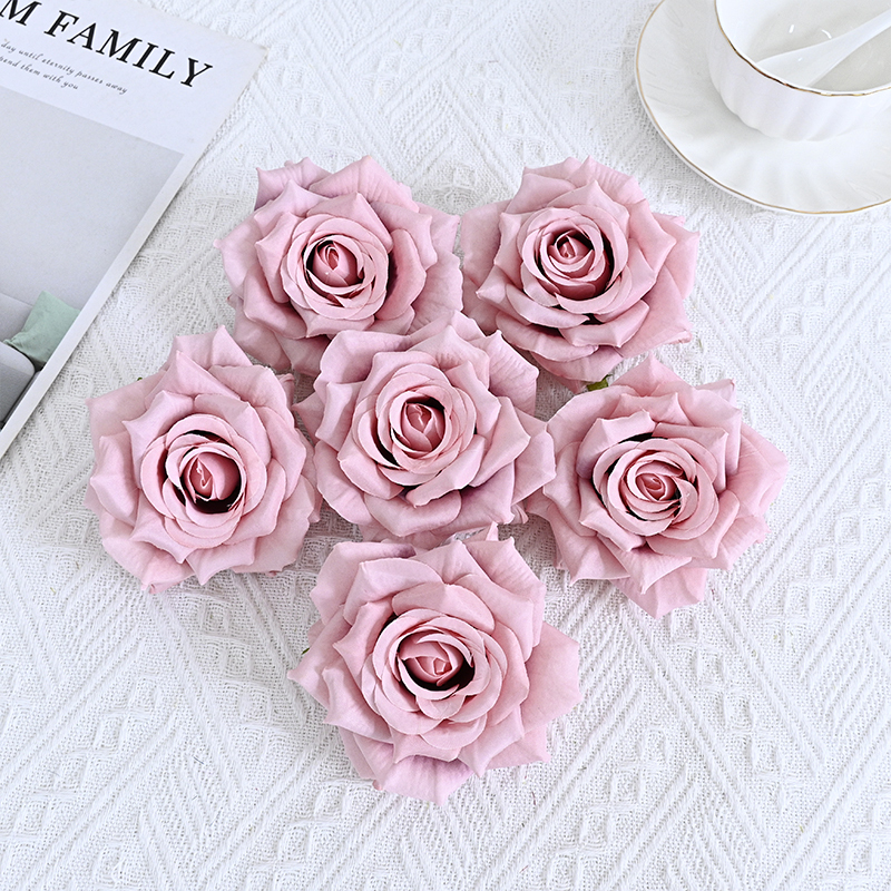 Silk Rose Flower Heads For Events Decoration