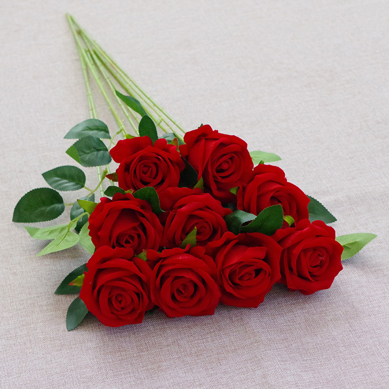 20"/50cm Artificial Rose Flower With Long Stem