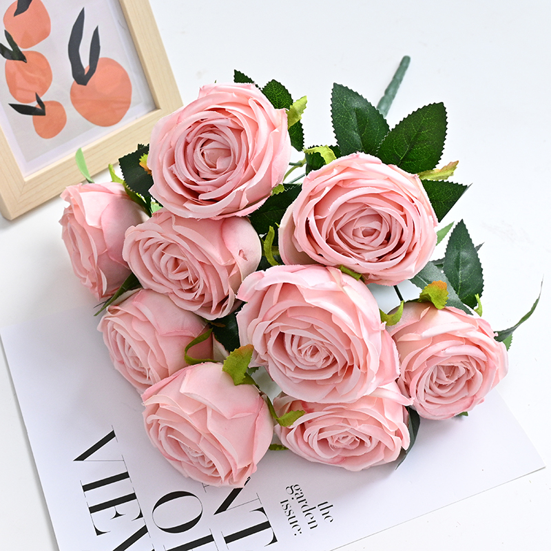 Artificial Rose Bouquet Flowers Decoration For Wedding