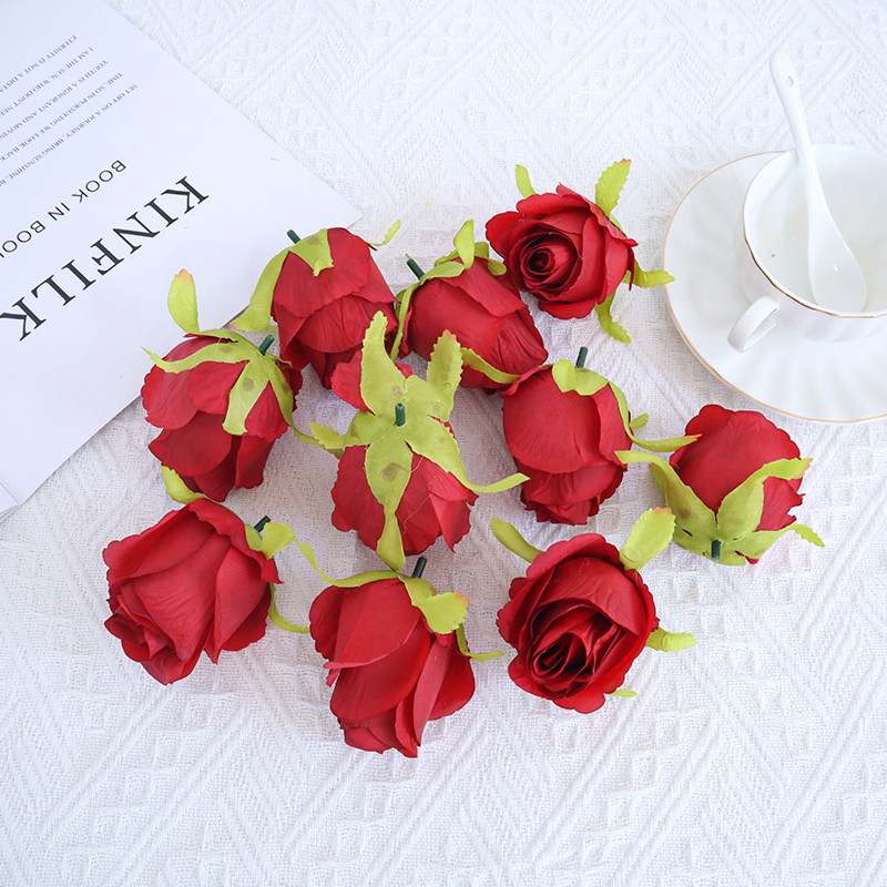 Small Artificial Decorative Rose Flower Buds