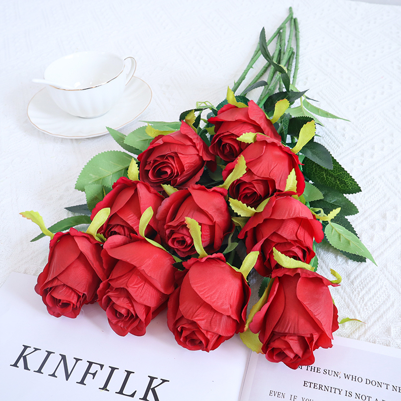 Long Stem Dusty Rose Artificial Flowers For Vase