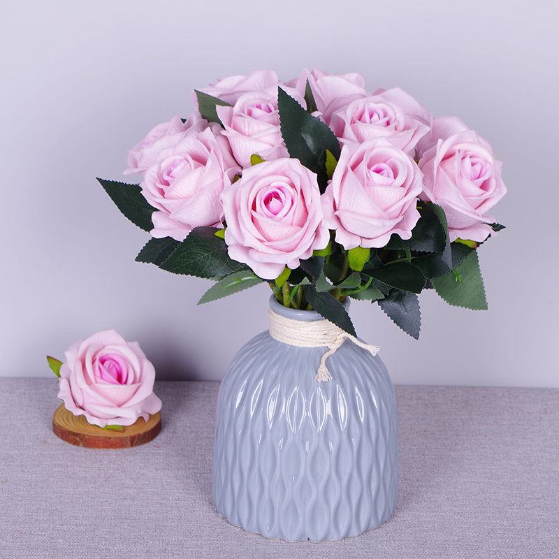 11.8"/30cm Short Stem Fake Rose Flowers That Look Real