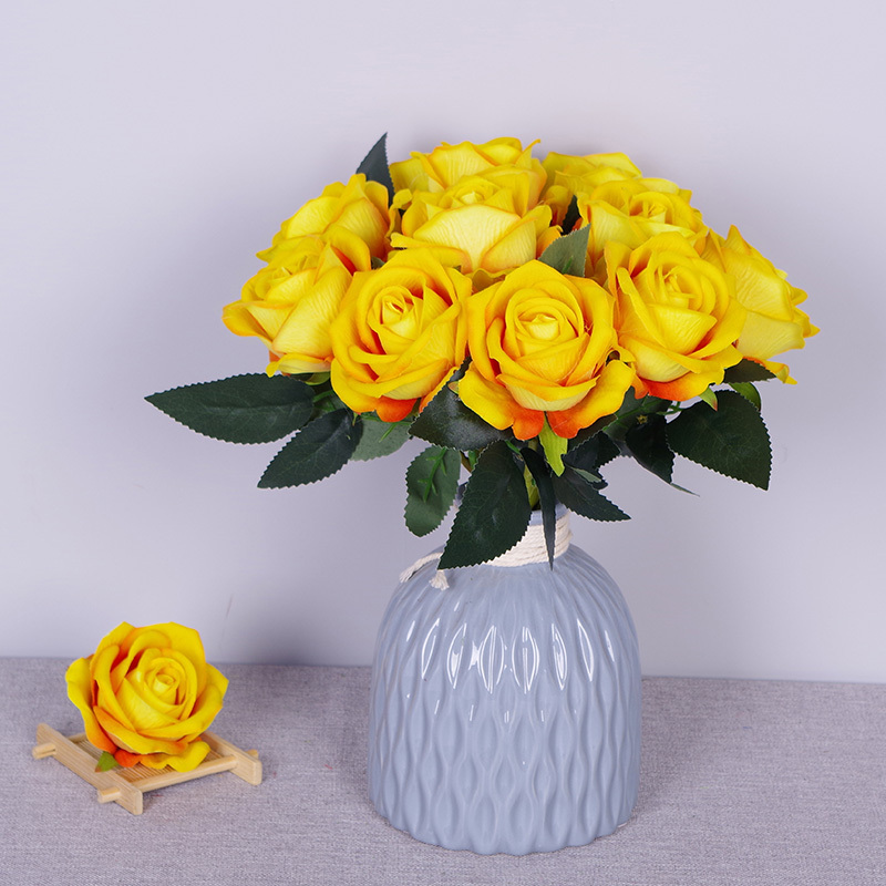 11.8"/30cm Short Stem Fake Rose Flowers That Look Real