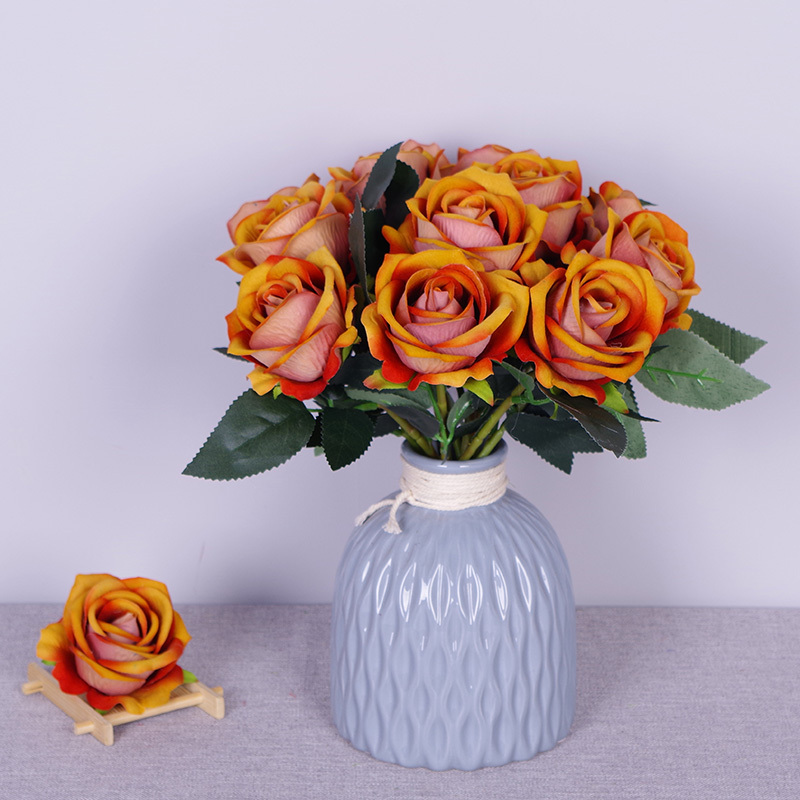 11.8"/30cm Short Stem Fake Rose Flowers That Look Real