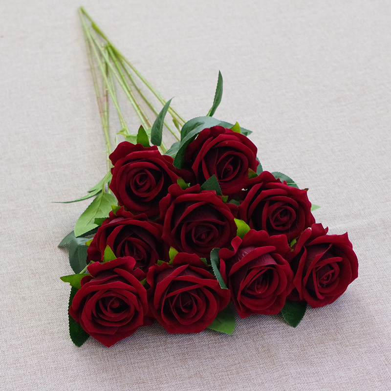 20"/50cm Artificial Rose Flower With Long Stem