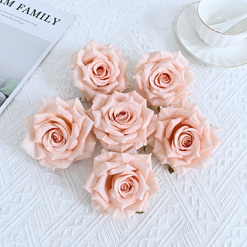 Silk Rose Flower Heads For Events Decoration