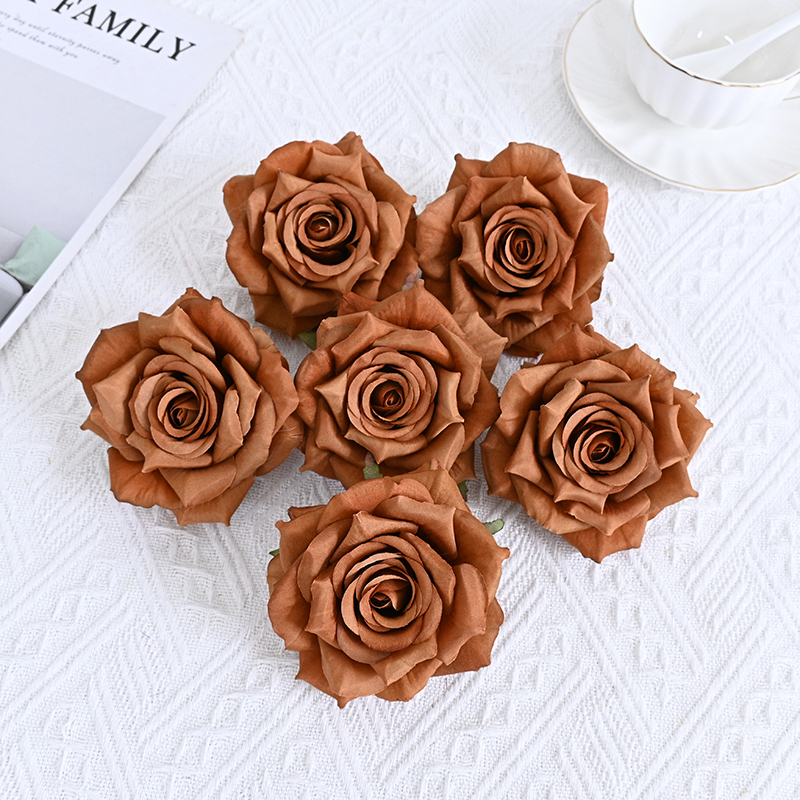 Silk Rose Flower Heads For Events Decoration