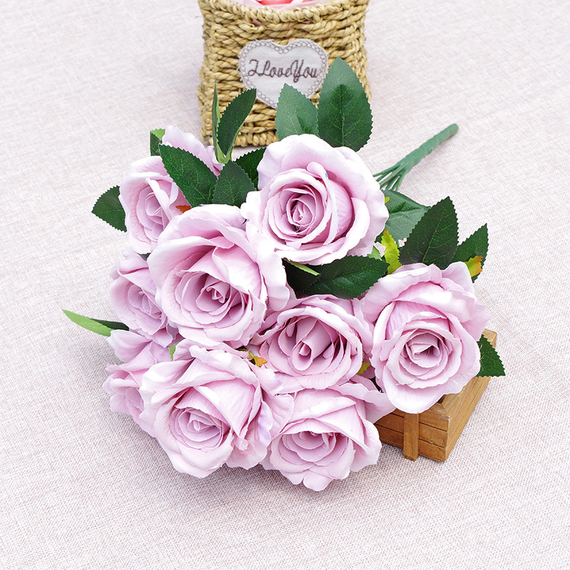 Wholesale Fake Rose Bouquet Flowers In Assorted Colors