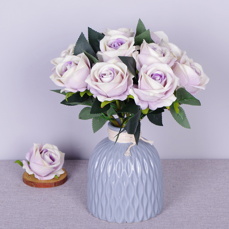 11.8"/30cm Short Stem Fake Rose Flowers That Look Real