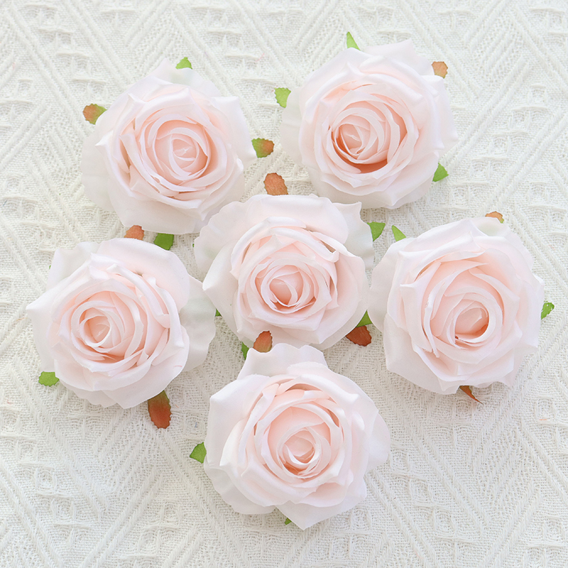 Artificial Silk Rose Flower Heads For Floral Arrangement