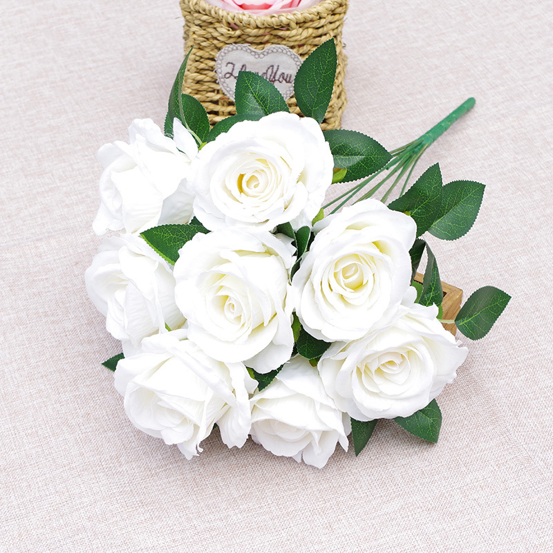 Wholesale Fake Rose Bouquet Flowers In Assorted Colors