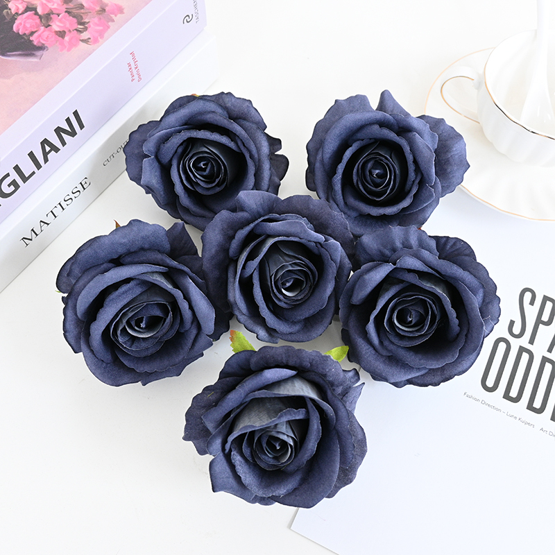 3.94"/10cm Popular Wedding Artificial Velvet Roses Flowers
