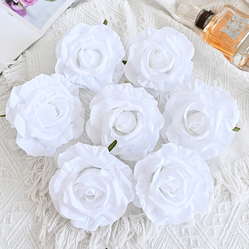 Colorful Fake Flower Heads Bulk For Decoration