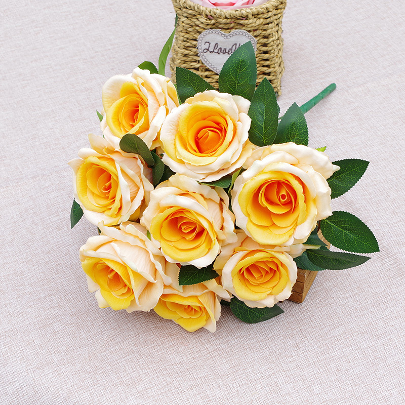Wholesale Fake Rose Bouquet Flowers In Assorted Colors