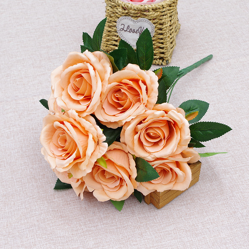 Wholesale Fake Rose Bouquet Flowers In Assorted Colors