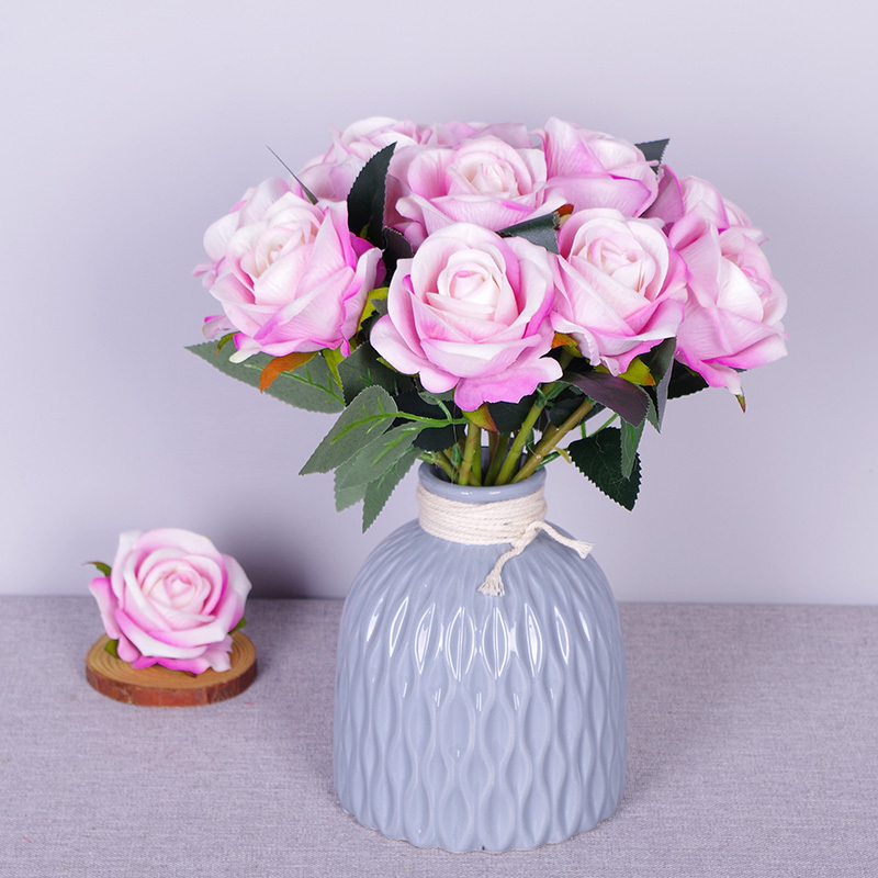 11.8"/30cm Short Stem Fake Rose Flowers That Look Real