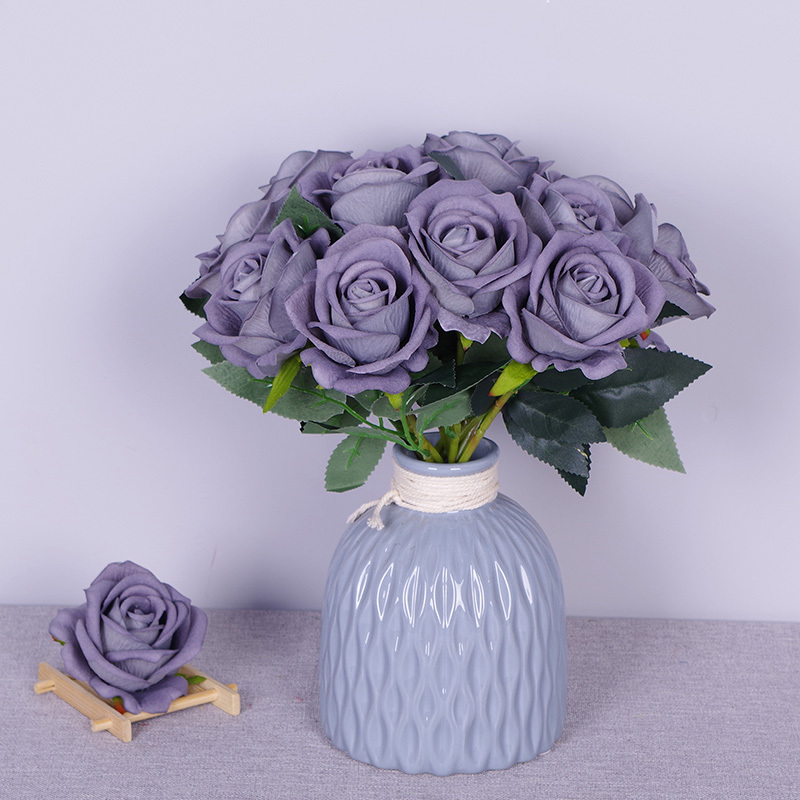 11.8"/30cm Short Stem Fake Rose Flowers That Look Real